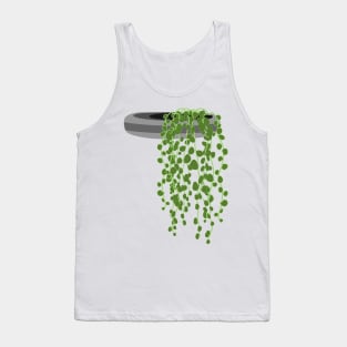 String of pearls in grey planter, succulents for crazy plant lady Tank Top